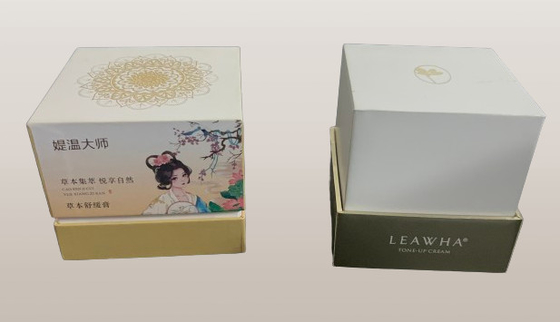 Parfum Cosmetische huidverzorging Verpakking Custom Premium Design Luxe Wit Papier Doos