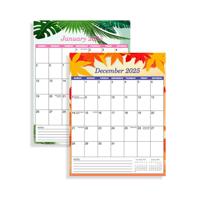 Business Branded Custom Desk Calenders 12 X 12 inch Einde maand december Gepersonaliseerd en aangepast ontwerp voor uw bedrijf