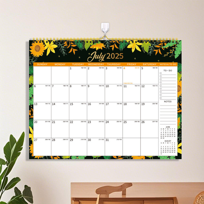 Persoonlijke indeling Gepersonaliseerde kalender afdruk Maandelijkse weergave met belangrijke Amerikaanse feestdagen gemarkeerd