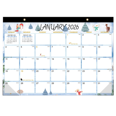 12 x 12 inch Business Branded Custom Desk Calenders Aanpasbaar voor marketingdoelen