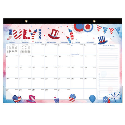 Persoonlijke maandweergave Layout Gepersonaliseerde kalender Print op glanzend papiertype