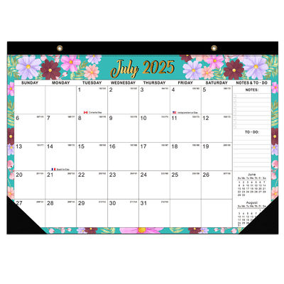 December Eind Maand Aanpassing Wandkalender met Glanzend Papier Type en Full Color Printing