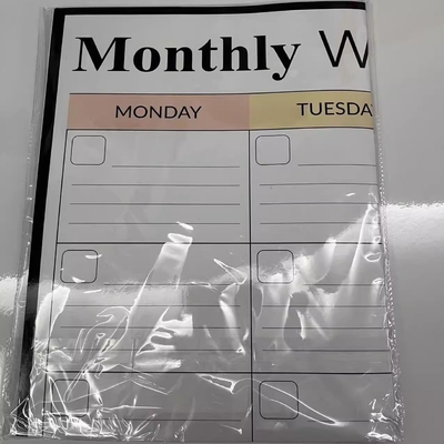 Personalization Voeg persoonlijke data toe Aanpassing Wandkalender Papier Einde maand december