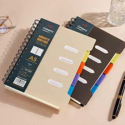 Hoge duurzaamheid Standaardpapier Duurzaam hoes Spiral Hardcover Notebook