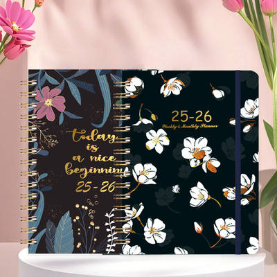 Gepersonaliseerd A5 Spiral Hardcover Notebook met Embossed Design