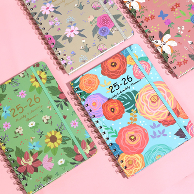 A5 Spiral Hardcover Notebook met bekleed papier en professionele spiraalbinding