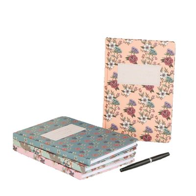 Vintage stijl kenmerk in gepersonaliseerde gevoerde journaalboekdruk voor zakelijke behoeften