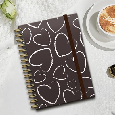 Aangepaste dagboekboek met harde cover materiaal en aangepaste cover art personalisatie optie