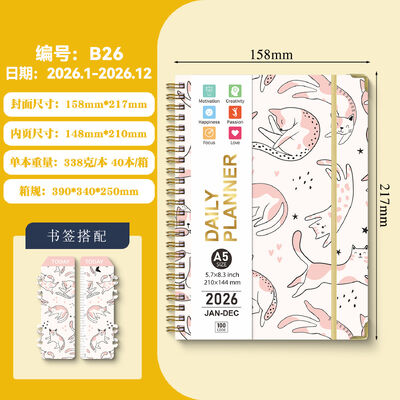 Spiraal Hardcover Notitieboek Bindwijze Spiraal 100 Pagina's Aangepaste Kleur Perfect Voor Kantoor School En Creatieve Projecten