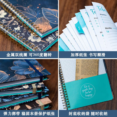 100 pagina's aangepast dagboek Een onderwerp gemaakt voor zakelijke documentatie Persoonlijke aantekeningen maken en ideeën opnemen