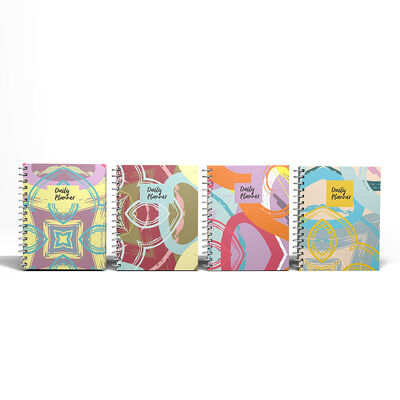 Logo bedrukken spiraalgebonden hardcover notitieboek 100 pagina's Duurzame spiraalbinding Perfect voor zakelijke conferenties en workshops