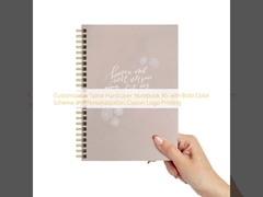 Aanpasbare spiraalvormige harde kopie A5 notebook met vetgekleurde kleuren en personalisatie optie Logo printing