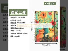 Artistieke stijl kenmerk en 100 pagina's Custom Journal Notebook voor het bedrijfsleven