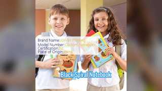 Zwart spiraalvormig notitieboekje voor kantoor en school