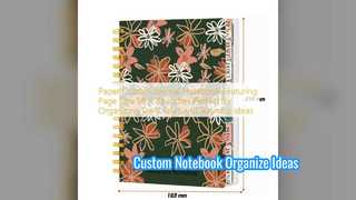 Aangepast dagboeknotitieboekje Organiseer ideeën snel